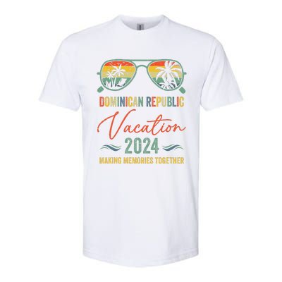 Family Vacation 2024 Summer Dominican Republic Matching Softstyle® CVC T-Shirt