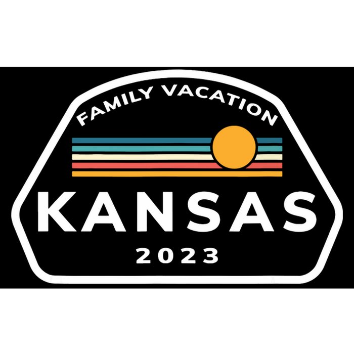 Family Vacation 2024 Kansas Matching Family Souvenir Bumper Sticker