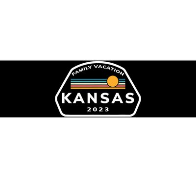 Family Vacation 2024 Kansas Matching Family Souvenir Bumper Sticker