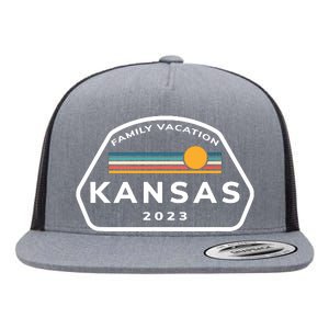 Family Vacation 2024 Kansas Matching Family Souvenir Flat Bill Trucker Hat