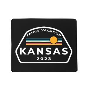 Family Vacation 2024 Kansas Matching Family Souvenir Mousepad