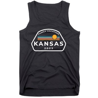 Family Vacation 2024 Kansas Matching Family Souvenir Tank Top