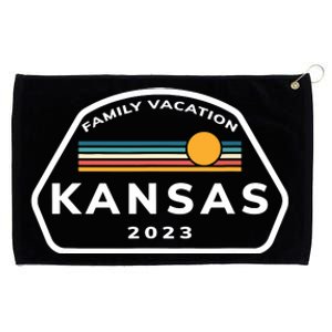 Family Vacation 2024 Kansas Matching Family Souvenir Grommeted Golf Towel