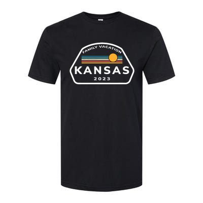 Family Vacation 2024 Kansas Matching Family Souvenir Softstyle® CVC T-Shirt