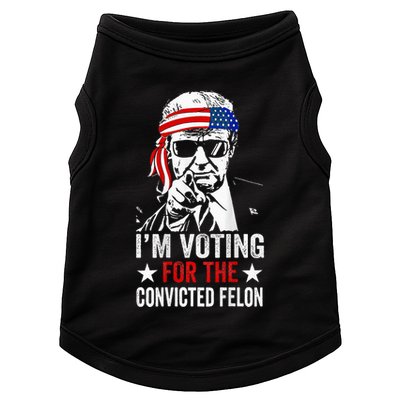 Funny Voting 2024 IM Voting For The Convicted Felon Doggie Tank