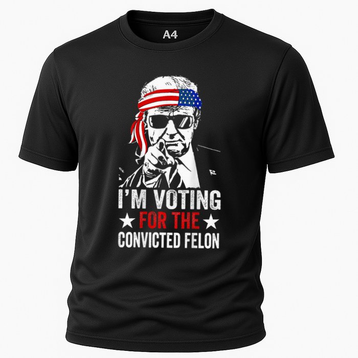 Funny Voting 2024 IM Voting For The Convicted Felon Performance Shirt