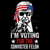 Funny Voting 2024 IM Voting For The Convicted Felon Performance Shirt
