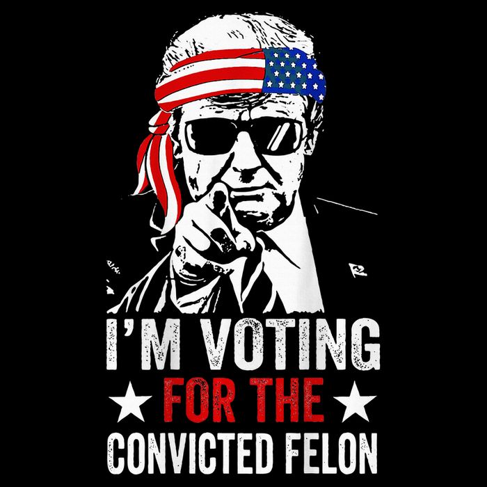 Funny Voting 2024 IM Voting For The Convicted Felon Performance Shirt