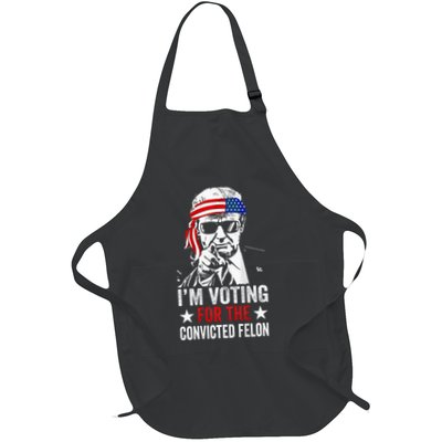Funny Voting 2024 IM Voting For The Convicted Felon Apron