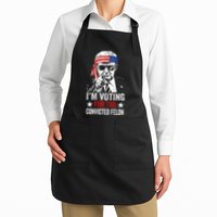 Funny Voting 2024 IM Voting For The Convicted Felon Apron
