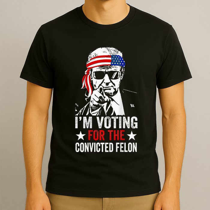 Funny Voting 2024 IM Voting For The Convicted Felon T-Shirt