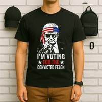 Funny Voting 2024 IM Voting For The Convicted Felon T-Shirt