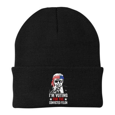 Funny Voting 2024 IM Voting For The Convicted Felon Beanie