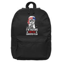 Funny Voting 2024 IM Voting For The Convicted Felon 16 in Basic Backpack