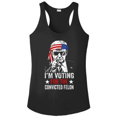 Funny Voting 2024 IM Voting For The Convicted Felon Ladies PosiCharge Competitor Racerback Tank