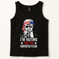 Funny Voting 2024 IM Voting For The Convicted Felon Tank Top