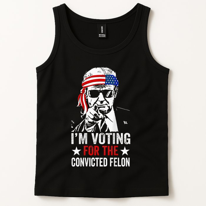 Funny Voting 2024 IM Voting For The Convicted Felon Tank Top