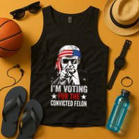 Funny Voting 2024 IM Voting For The Convicted Felon Tank Top