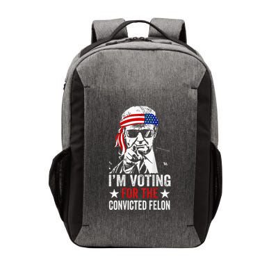 Funny Voting 2024 IM Voting For The Convicted Felon Vector Backpack