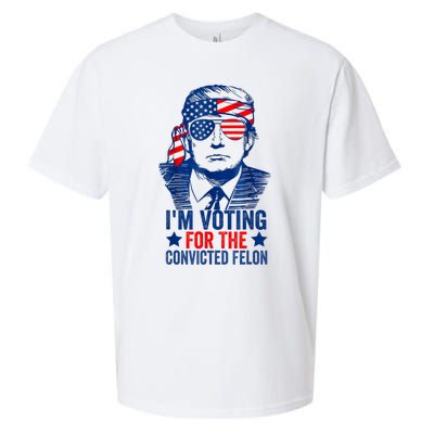 Funny Voting 2024 Im Voting For The Convicted Felon Sueded Cloud Jersey T-Shirt