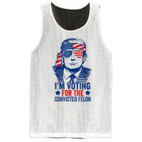 Funny Voting 2024 Im Voting For The Convicted Felon Mesh Reversible Basketball Jersey Tank