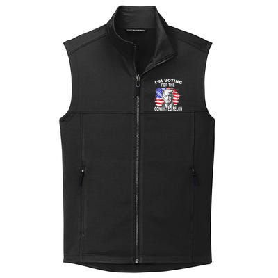 Funny Voting 2024 IM Voting For The Convicted Felon Collective Smooth Fleece Vest