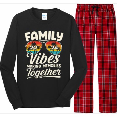 Family Vibes 2024 Family Reunion Making Memories 2024 Long Sleeve Pajama Set