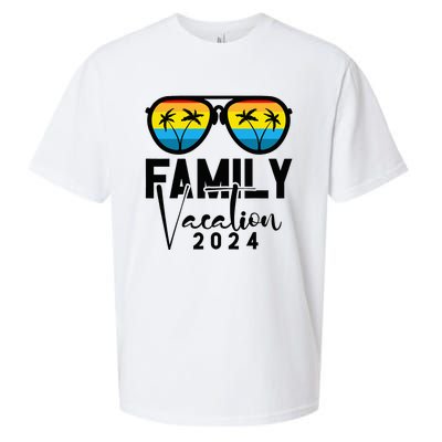 Family Vacation 2024 Beach Matching Summer Vacation 2024 Sueded Cloud Jersey T-Shirt