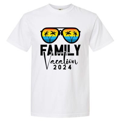 Family Vacation 2024 Beach Matching Summer Vacation 2024 Garment-Dyed Heavyweight T-Shirt