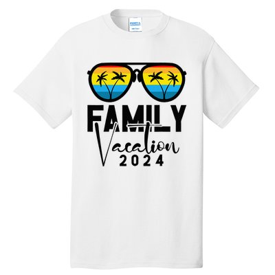 Family Vacation 2024 Beach Matching Summer Vacation 2024 Tall T-Shirt