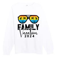 Family Vacation 2024 Beach Matching Summer Vacation 2024 Premium Crewneck Sweatshirt