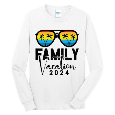 Family Vacation 2024 Beach Matching Summer Vacation 2024 Tall Long Sleeve T-Shirt