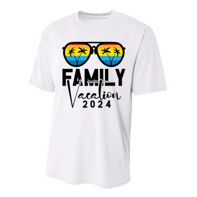 Family Vacation 2024 Beach Matching Summer Vacation 2024 Performance Sprint T-Shirt