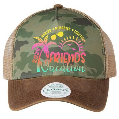 Friends Vacation 2024 Making Memories Together Trip Legacy Tie Dye Trucker Hat