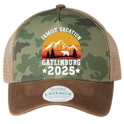 Family Vacation 2025 Gatlinburg Tennessee Smoky Mountains Gift Legacy Tie Dye Trucker Hat