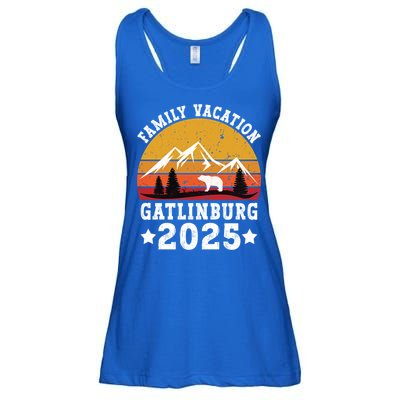 Family Vacation 2025 Gatlinburg Tennessee Smoky Mountains Gift Ladies Essential Flowy Tank