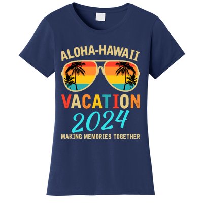 Family Vacation 2024 Aloha Hawaii Hawaiian Matching Group Women's T-Shirt