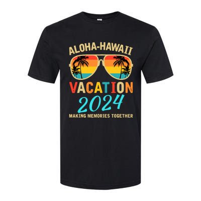 Family Vacation 2024 Aloha Hawaii Hawaiian Matching Group Softstyle® CVC T-Shirt