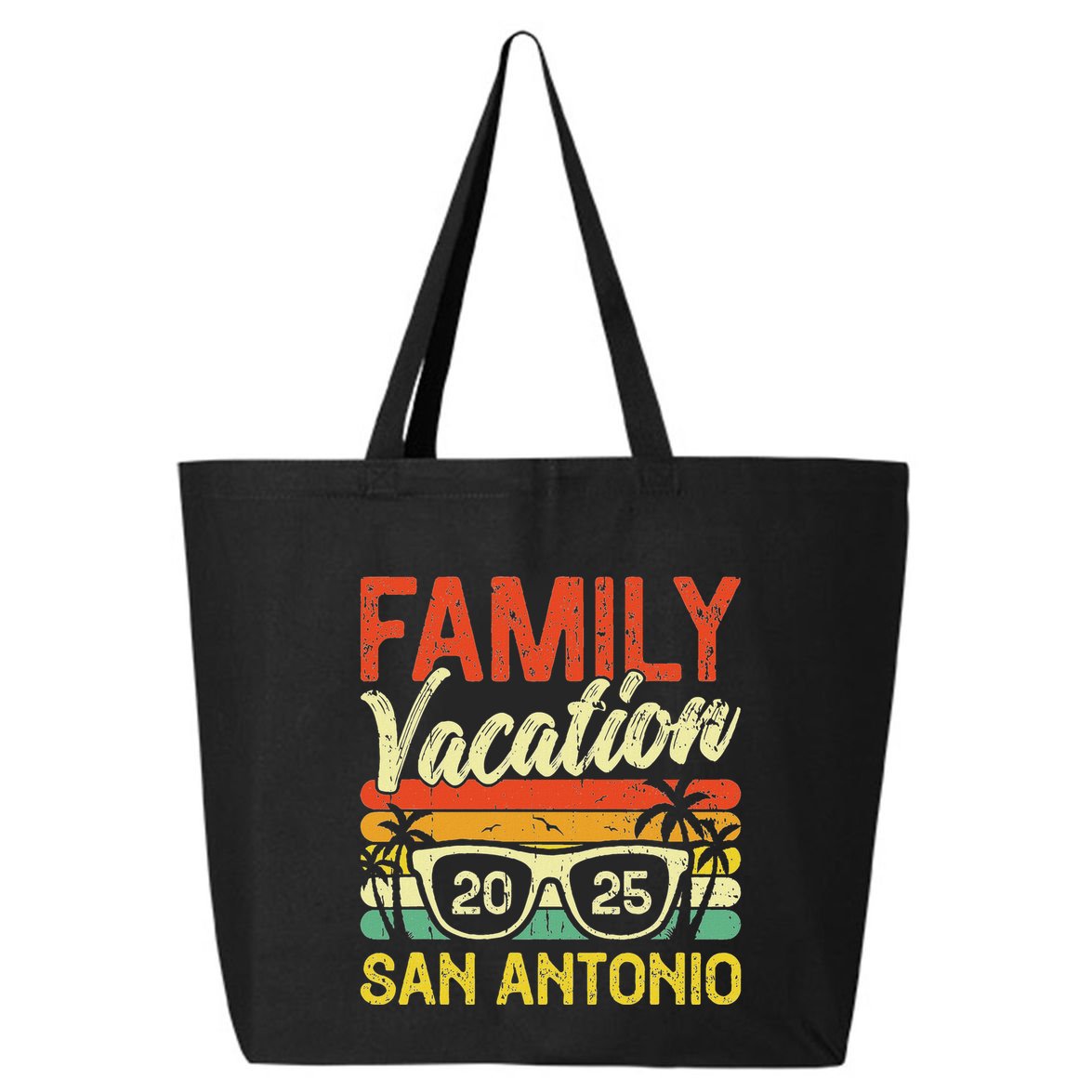 Family Vacation 2025 San Antonio 25L Jumbo Tote
