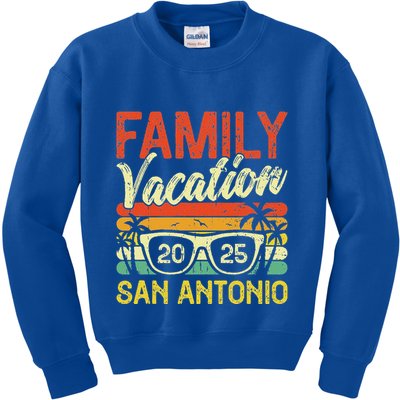 Family Vacation 2025 San Antonio Kids Sweatshirt