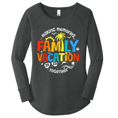 Family Vacation 23 Funny Trip Making Memories Together Women's Perfect Tri Tunic Long Sleeve Shirt