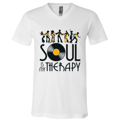 Funk Vintage 70s Costume For Music Lovers V-Neck T-Shirt