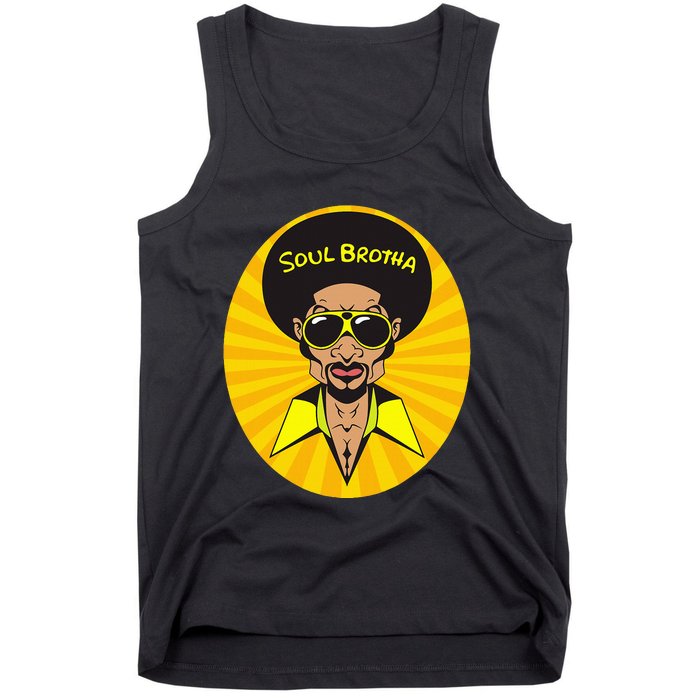 Funk Vintage 70s Costume Funky Afro Soul Music Tank Top