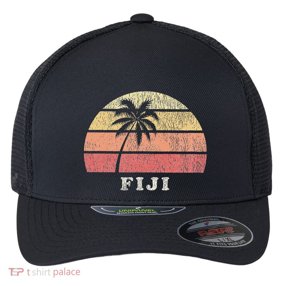 Fiji Vintage 70s Retro Flexfit Unipanel Trucker Cap