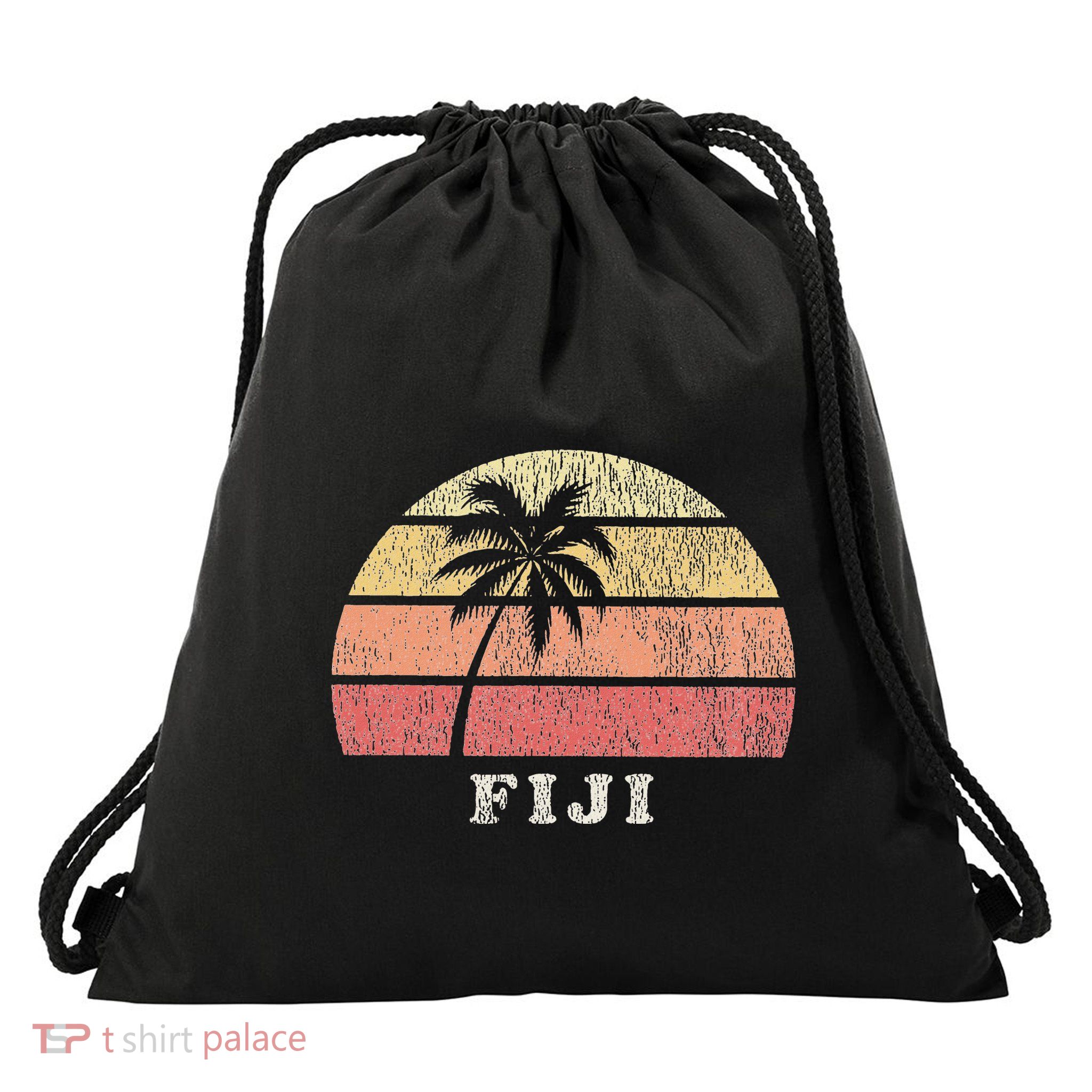 Fiji Vintage 70s Retro Drawstring Bag