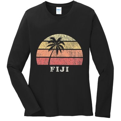 Fiji Vintage 70s Retro Ladies Long Sleeve Shirt