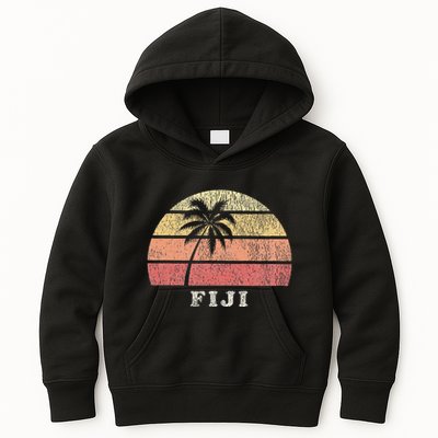 Fiji Vintage 70s Retro Kids Hoodie