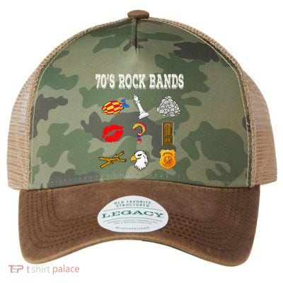 Funny Vintage 70S Rock Band Legacy Tie Dye Trucker Hat