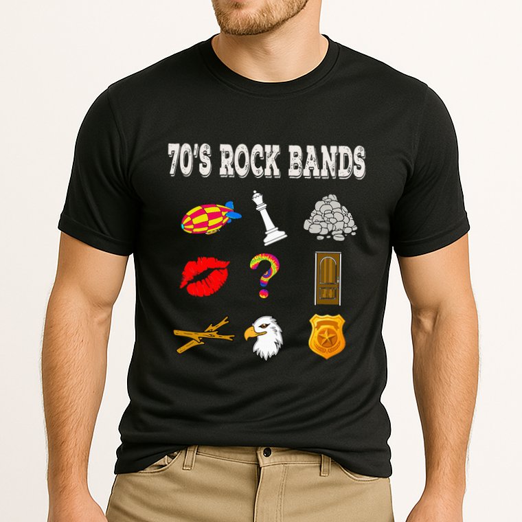 Funny Vintage 70S Rock Band Cooling Performance Crew T-Shirt