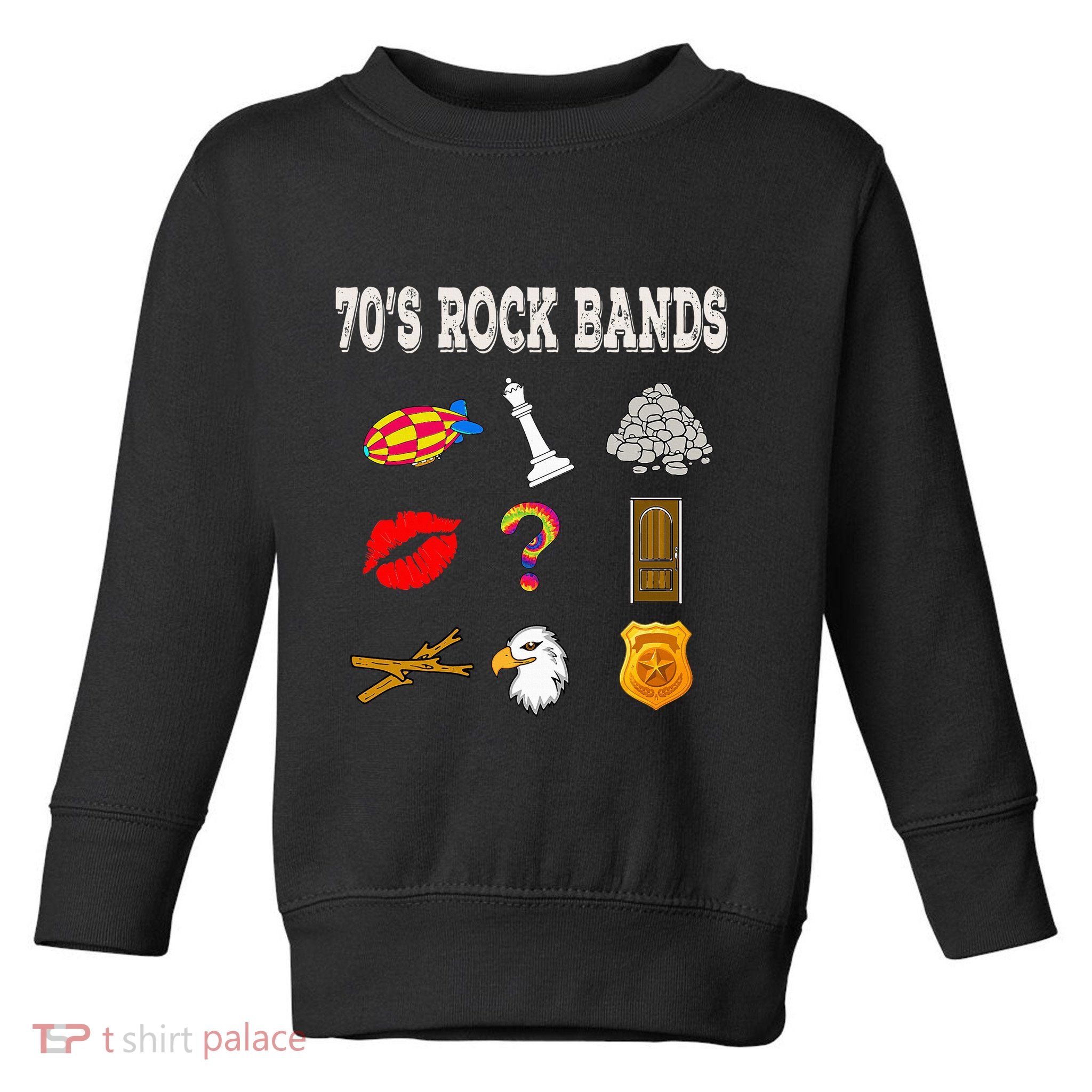 Funny Vintage 70S Rock Band Toddler Sweatshirt